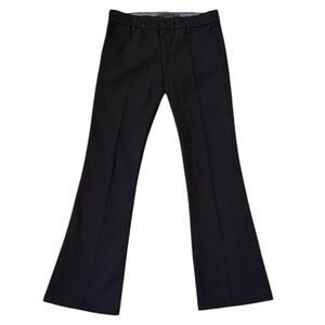 VTG 90s Y2K Juicy Couture Jeans Low-Rise Black Cotton Zip Pants Bootcut USA 25